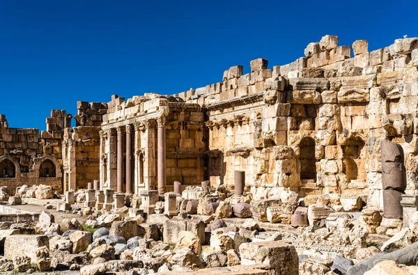 Gran Corte Del Templo Júpiter Baalbek Líbano — Foto de Stock