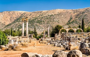 Anjar, Emevi kalesi kalıntıları. Bekaa Vadisi, Lübnan