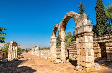 Anjar, Emevi kalesi kalıntıları. Bekaa Vadisi, Lübnan