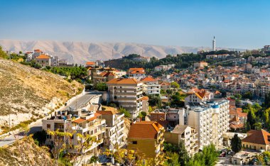 View of Zahle, the capital of Beqaa Governorate of Lebanon clipart