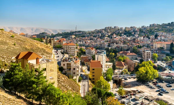 Zahle, Lübnan Bekaa ili başkenti görünümünü — Stok fotoğraf