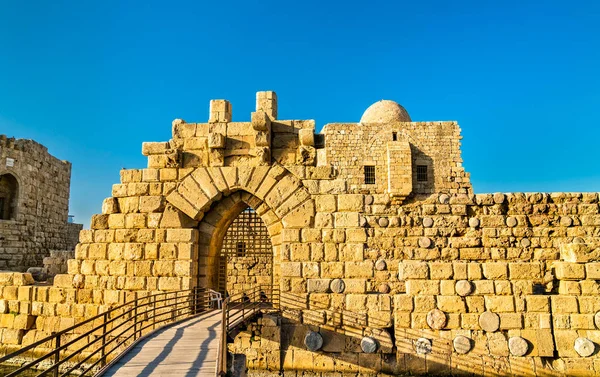 Sidon seeschloss in libanon — Stockfoto