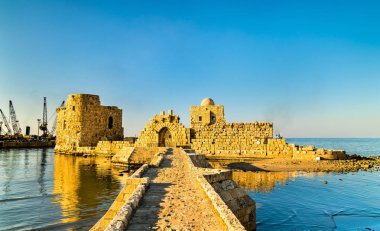 Lübnan'daki Sidon deniz Castle
