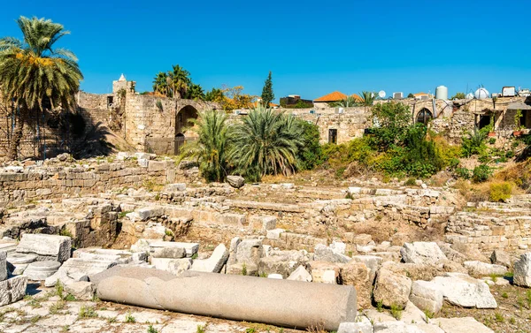 Rovine di Byblos in Libano, patrimonio mondiale dell'UNESCO — Foto Stock