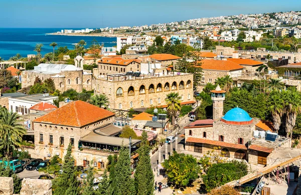 Mosquée Sultan Abdul et église Saint Jean-Marc à Byblos, Liban — Photo