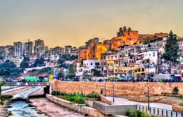 Veduta di Tripoli con la Cittadella di Raymond de Saint-Gilles, Libano — Foto Stock