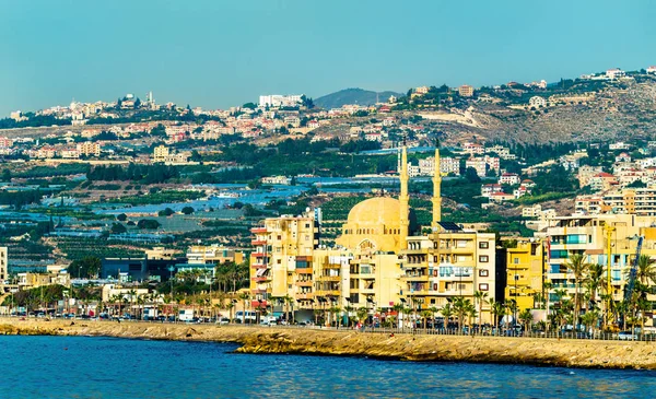 Bord de mer de Sidon ville au Liban — Photo