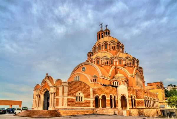 Melkitische griechisch-katholische basilika von st. paul in harissa, libanon — Stockfoto