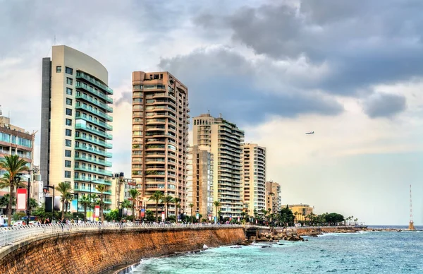 Promenade balnéaire de Corniche à Beyrouth, Liban — Photo