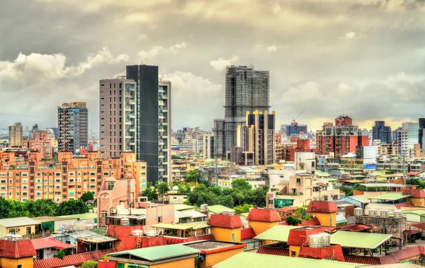 Vy över Taipei, huvudstad i Taiwan — Stockfoto