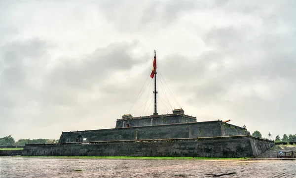 Flag tower at the Imperial City in Hue, Vietnam