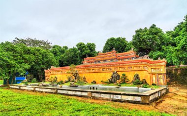 Hue, Vietnam 'daki Imperial City 'de antik duvar