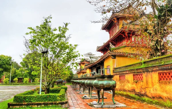 Pavilhão na Cidade Proibida em Hue, Vietnã — Fotografia de Stock