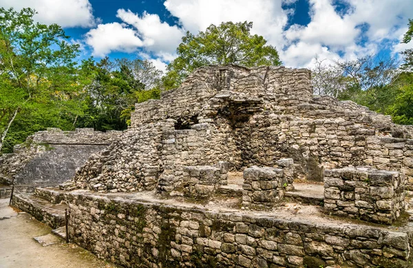 Maja piramis a Coba Mexikóban — Stock Fotó