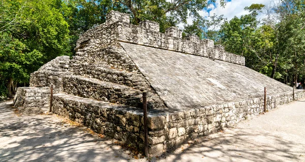 Mayapyramide bei coba in mexiko — Stockfoto