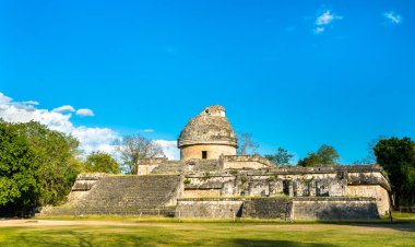 Meksika'da Chichen Itza'da Maya Gözlemevi El Caracol
