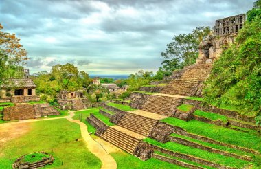 Chiapas Palenque Haç Tapınağı, Meksika