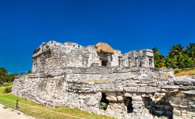 Meksika'da Tulum antik Maya kalıntıları