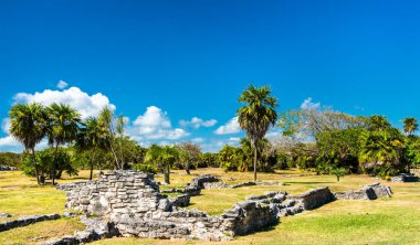 Meksika'da Tulum antik Maya kalıntıları