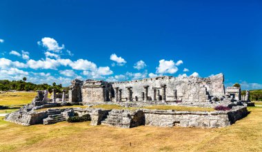 Meksika'da Tulum antik Maya kalıntıları