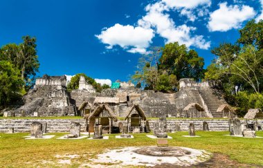 North Acropolis at Tikal in Guatemala clipart