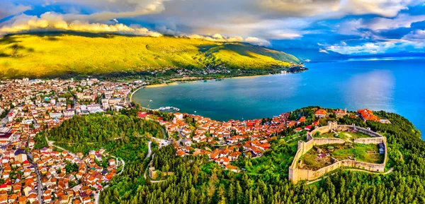 Kuzey Makedonya'daki Ohri'deki Samuels Kalesi — Stok fotoğraf