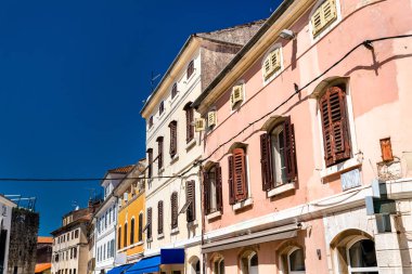 Porec, Hırvatistan'daki eski kentteki evler