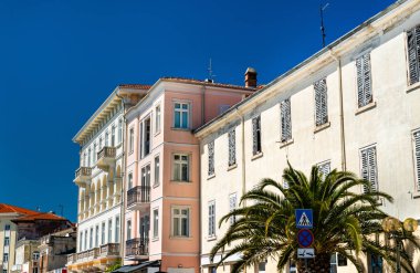 Porec, Hırvatistan'daki eski kentteki evler