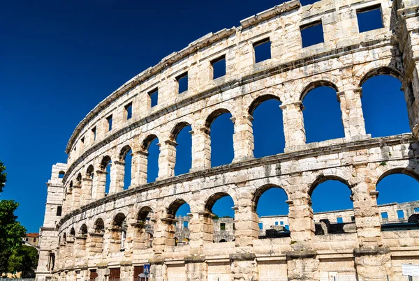 Romeinse arena in pula, Kroatië — Stockfoto