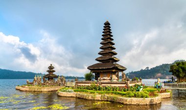 Pura ulun danu bratan Tapınağı Bali, Endonezya