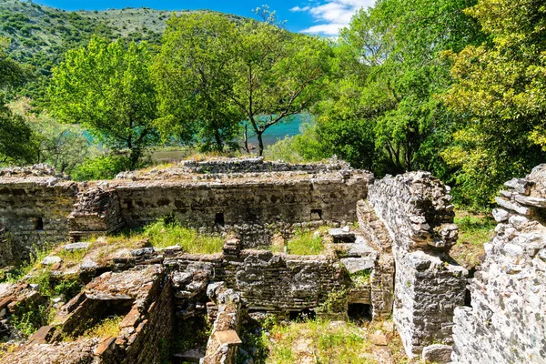 Ruïnes van de oude stad Butrint in Albanië — Stockfoto