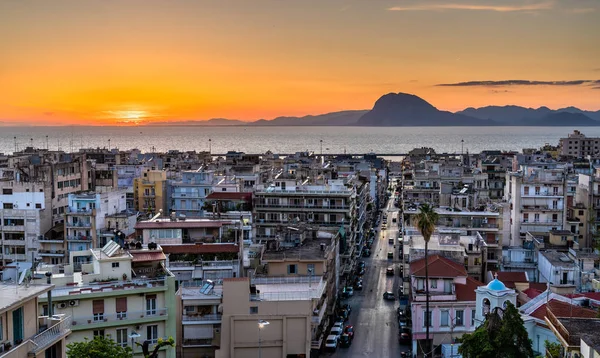 Yunanistan'da Patras kasabasının görünümü — Stok fotoğraf