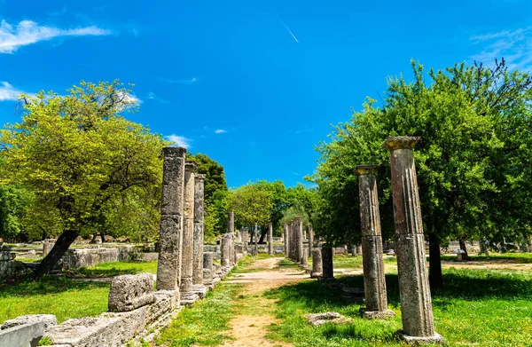 Arkeologiska platsen i Olympia i Grekland — Stockfoto