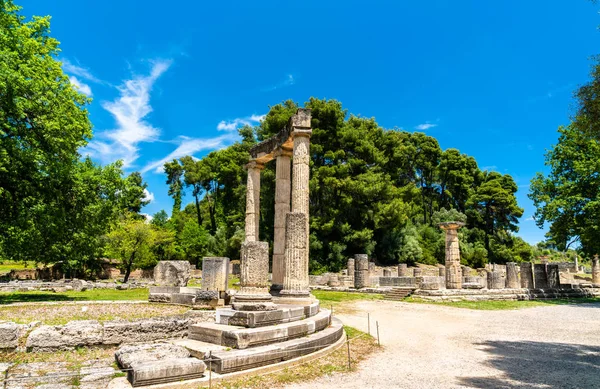 O Philippeion em Olympia em Greece — Fotografia de Stock