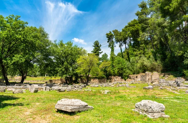 Sítio arqueológico de Olímpia na Grécia — Fotografia de Stock