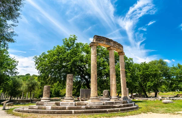 O Philippeion em Olympia em Greece — Fotografia de Stock