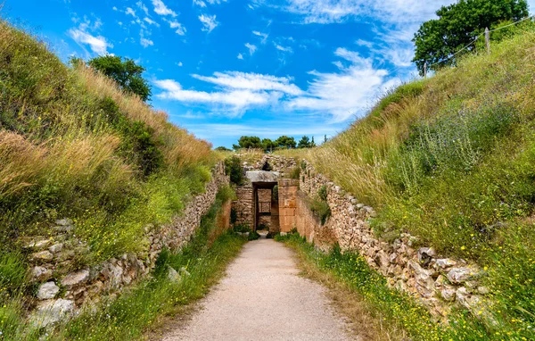 Mycenae archeologická lokalita v Řecku — Stock fotografie