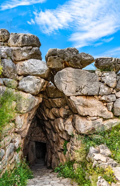 Yunanistan'daki Miken arkeolojik alanı — Stok fotoğraf
