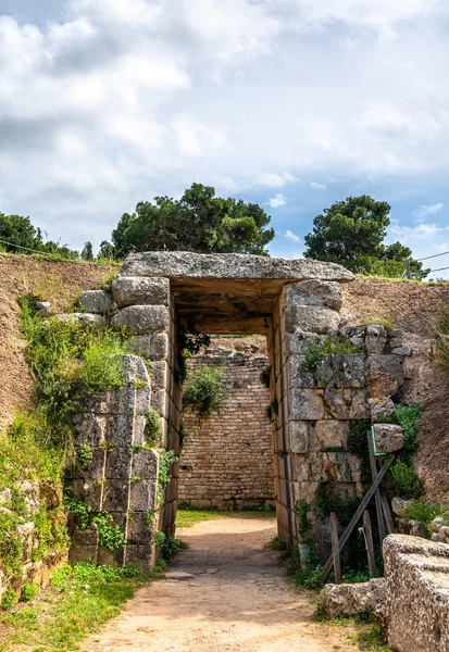 Mycenae archeologická lokalita v Řecku — Stock fotografie