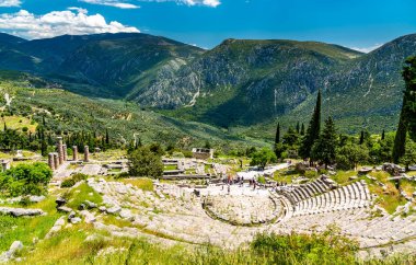 Yunanistan 'daki Delphi antik tiyatrosu