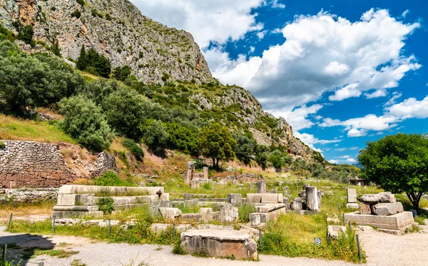 Sítio arqueológico de Delphi na Grécia — Fotografia de Stock