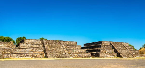 Zicht op Teotihuacan in Mexico — Stockfoto