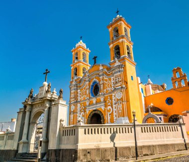 Puebla, Meksika 'daki Santa Cruz Kilisesi.