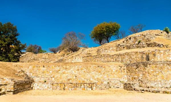 Monte Alban régészeti lelőhely Oaxaca, Mexikó — Stock Fotó