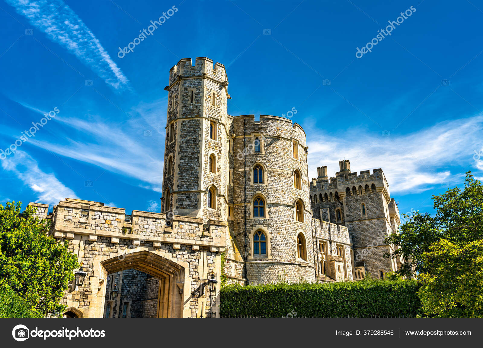 St. Gate with King Edward III Tower at Windsor Castle in