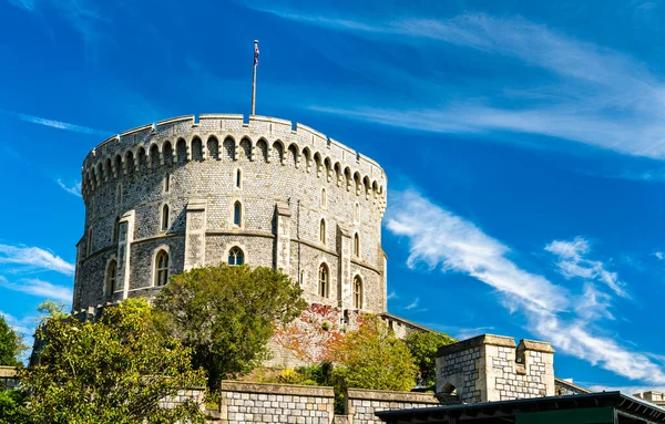 The Round Tower at Windsor Castle in England — Stock Photo, Image