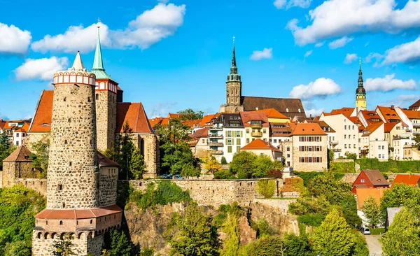 Pohled na město Bautzen v Německu — Stock fotografie