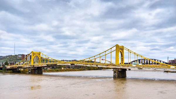 Rachel Carson Köprüsü Pittsburgh, Pennsylvania 'daki Allegheny Nehri' nin karşısında.
