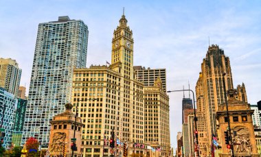 Chicago şehir merkezindeki tarihi binalar, ABD