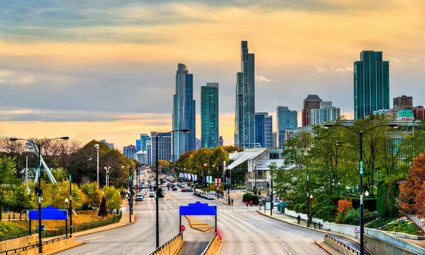 South Columbus Drive i Chicago, USA — Stockfoto